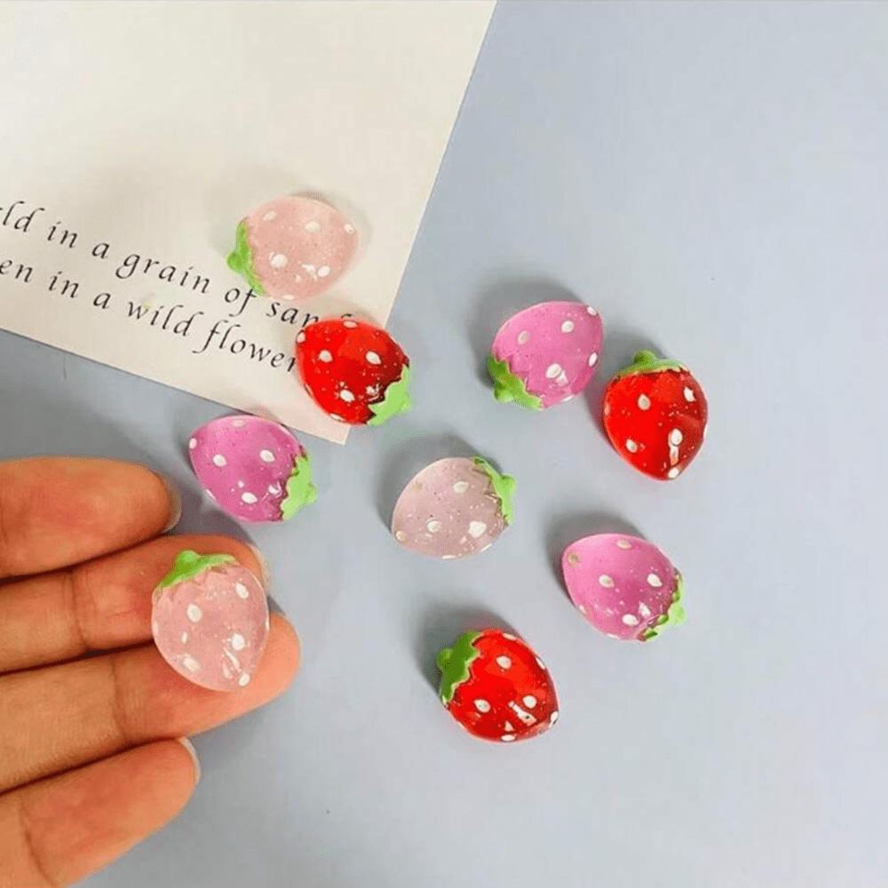 9 buc Magneți Frumoși de Frigider cu Căpșuni, Magneți Decorativi Drăguți, Autocolante Personalizate pentru Frigider, Potrivite Pentru Bucătărie