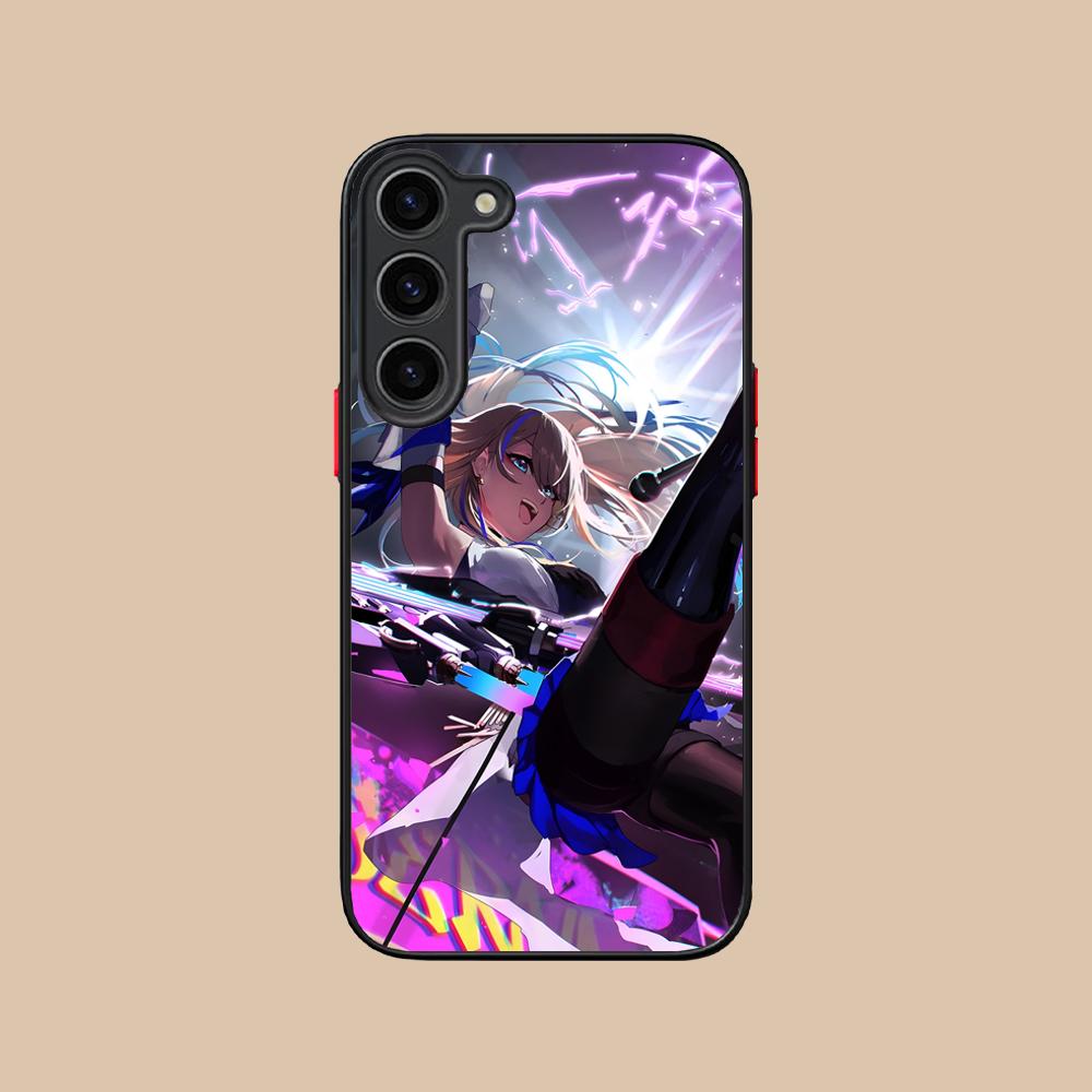HSR Serval Silicone Mobile Phone Case for Samsung Galaxy S26 S25 S24 S23 S22 S21 Plus FE Ultra Colorful Cover