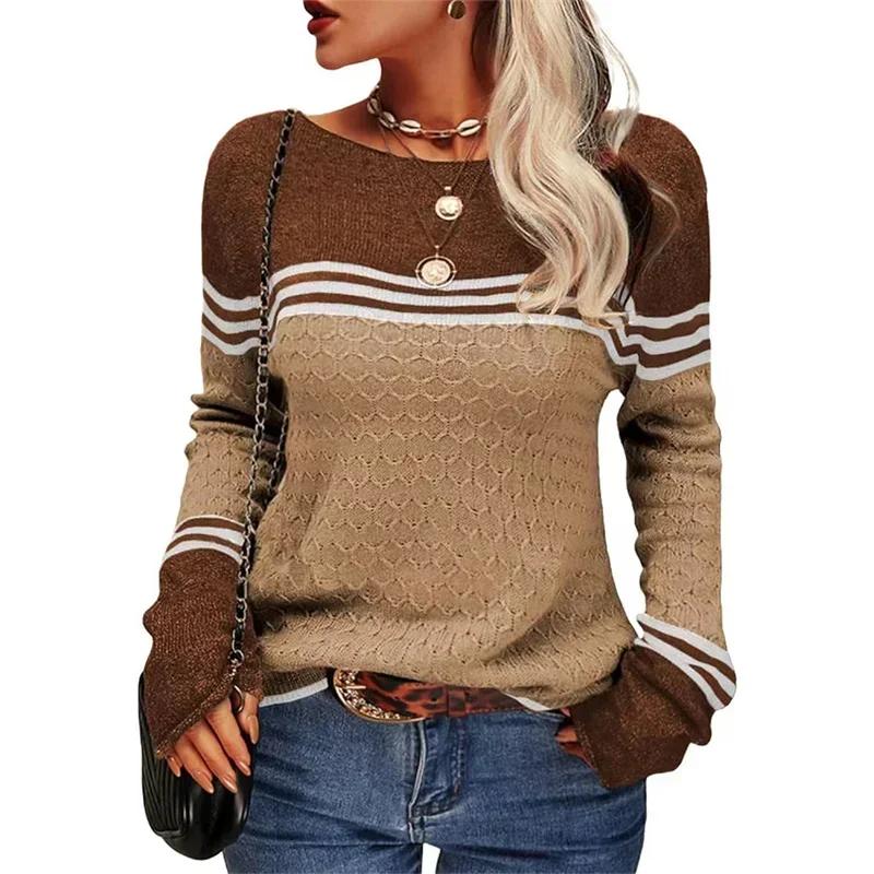 Sweater for Women Winter Thickened Pullover Warm Knitted Stretchy Long Sleeve Oversize Jumper Sweater Tops