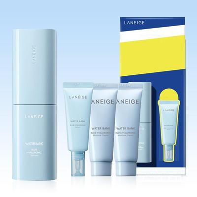 Water Bank Blue Hyaluronic Serum Hydration Set (50mL + 25mL) + Blue Hyaluronic Moisture Cream 25mL X2