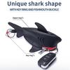 Yousheng Leder Hai Schlüsselanhänger Tasche Niedliche Hai Form Auto Schlüssel Tasche Rucksack Anhänger Hai Beutel mit Schlüsselring und Lanyard Reißverschluss Münzbörse für Kopfhörer