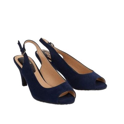 Good For The Sole Womens/Ladies Evelyn Peep Toe Wide Court Shoes