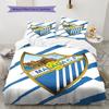 Set Copripiumino Trapuntato con Logo di Málaga Federa Decorazione per la Casa Regalo di Compleanno (1 * copripiumino + 2 * federa, senza nucleo)