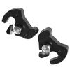 Black Motorcycle Cover 1Set Detachable Rotary Sissy Bar Luggage Rack Docking Latch Clip Kit for Harley Touring Softail Sportster