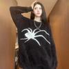 Long Sleeve Spider Sweater Men Plush Pullovers Women Y2k Retro Streetwear Knitwear  Women
