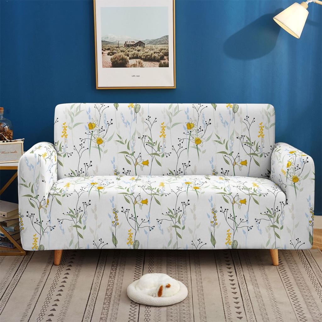 Elastic All-Inclusive Sofa Cover, Floral Multi-Person Combination Sofa Cover, Lazy Sofa Cover