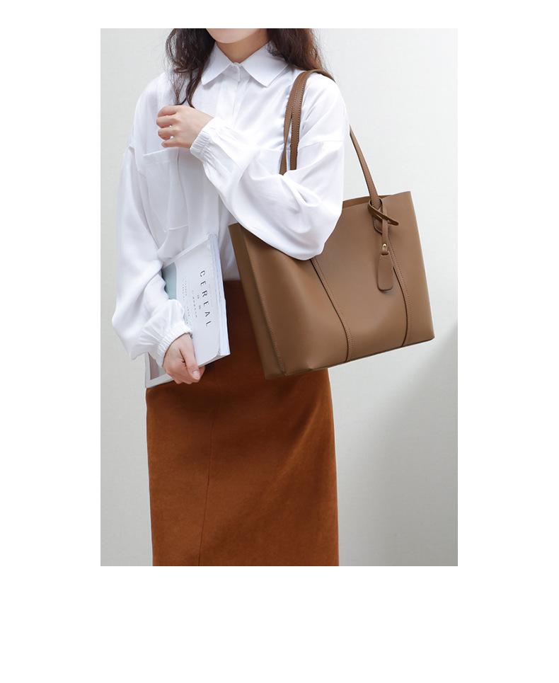 Women's Genuine Leather Large Capacity Summer Tote Bag