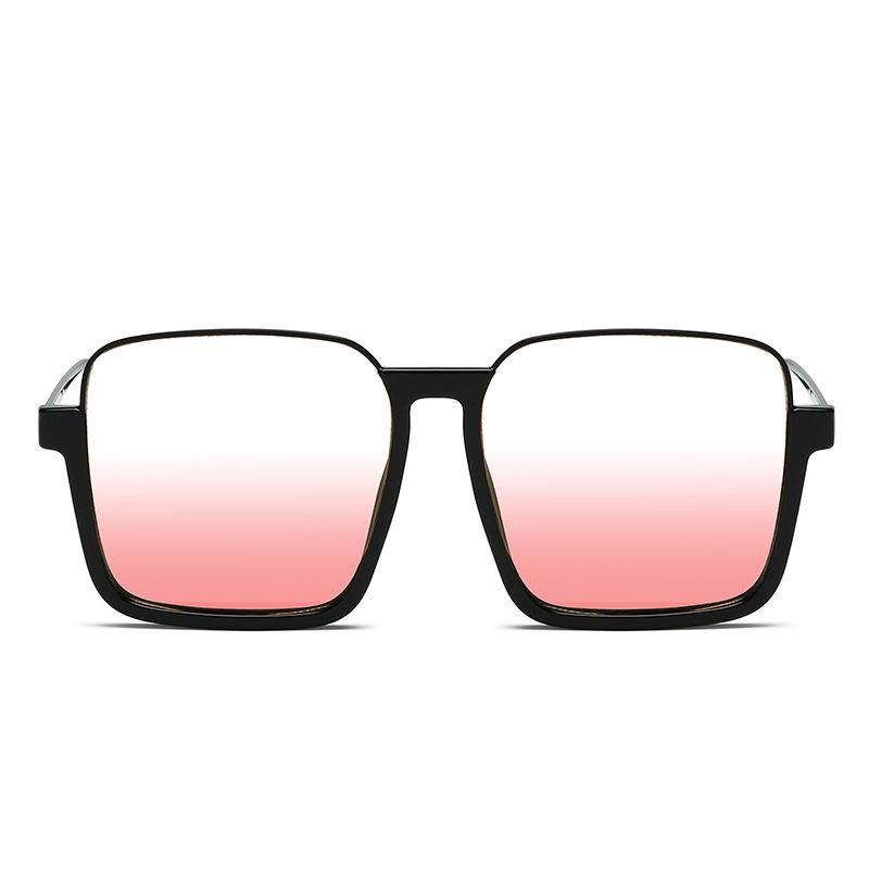 Lunettes Blush à Monture Large, Artefact Maquillage Naturel pour Femmes, Ambiance, Prendre des Photos, Affiner, Lunettes de Soleil Anti-Ultraviolets, Lunettes de Soleil Tendance