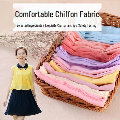 Chiffon Georgette Fabric for Dresses, Costumes, Hanfu, and Weddings