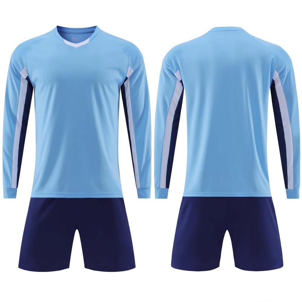 Long-sleeved football suit autumn and winter children's quick-drying sports suit student training suit printed football suit wholesale