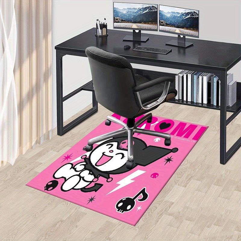 

1pc Sanrio Kuromi Mermaid Printed Office Carpet Rectangle Rug Under The Table,Perfect Room Decor for Living Room, Bedroom, Kitchen, Non-slip Floor Mat 60cm by 90cm