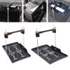 Car Battery Tray Bracket Metal Battery Hold Down Tray Storage Battery Holder Support Recessed Slot Fixing Bracket for Rvs Cars