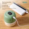 Small Electric Garlic Masher and Meat Grinder for the Kitchen, with Wireless Function - Perfect for Making Baby Food.
