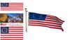 Vintage 13-Sterne-Flagge Amerikanische US-Kolonien Betsy Ross Retro-Design in Rot Weiß Blau 3x5 Fuß