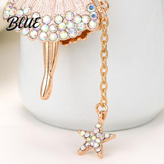 Butterfly Wings Fairy Keychain Flower Rhinestone Charm Cute Dazzling Sparkly