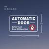 8 Pieces Automatic Door Driver Will Open Door Stickers for Cars, Transparent,3.5inx2in