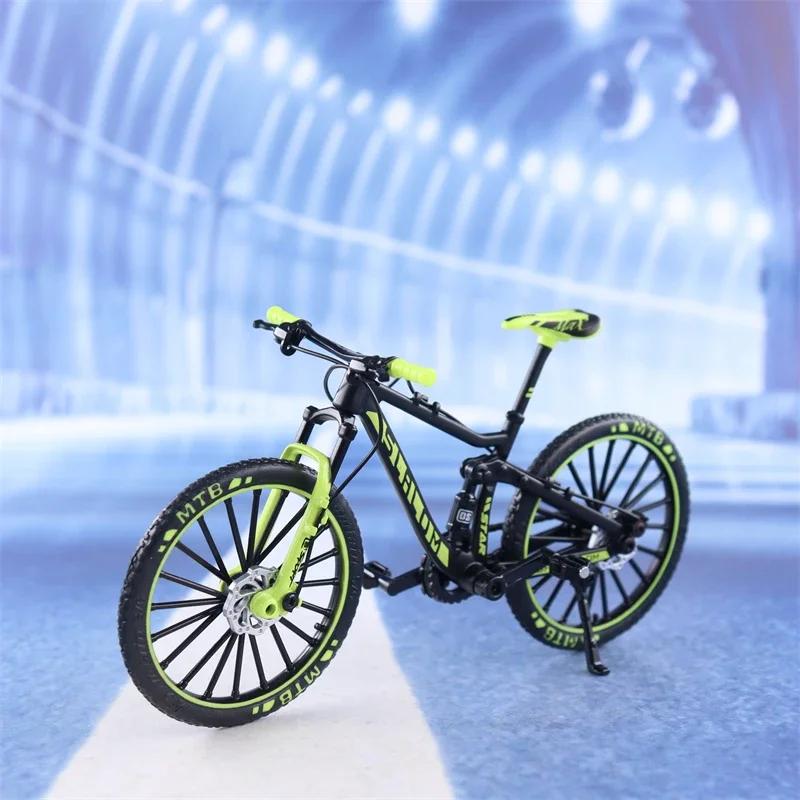 1:10 Mini Model Alloy Bicycle Toy Finger Mountain Bike Pocket Diecast Simulation Metal Racing Funny kids Toys For Children
