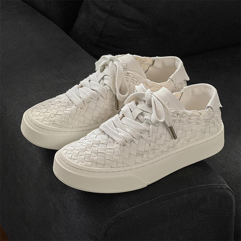 Fashionable Breathable Board Shoes,  New Four Season Canvas Shoes, Thick Sole Height Increasing Versatile Shoes For Couples