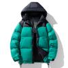 90 White Duck Down Jacket Men's Couple Winter Hooded Windproof Warm Thickened Bread Clothing Trendy Versatile Jacket