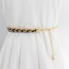 Women's Beaded Hook Waist Chain Korean Style Sweet Fashion Pearl Decoration Metallic