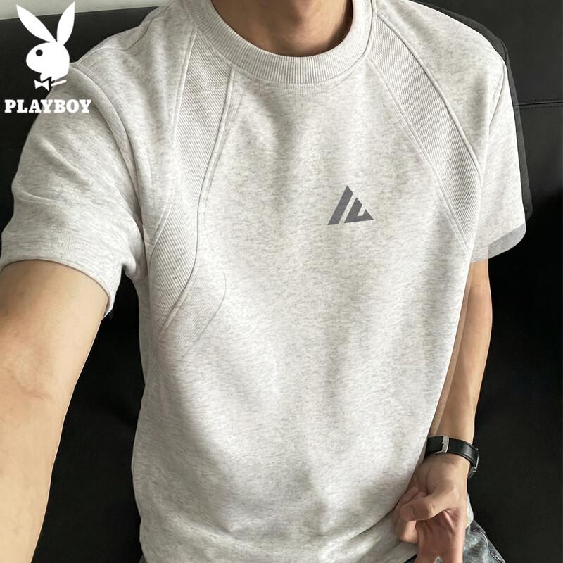 

PLAYBOY Men s 2026 American Style Loose Fit Short Sleeve T-Shirt L