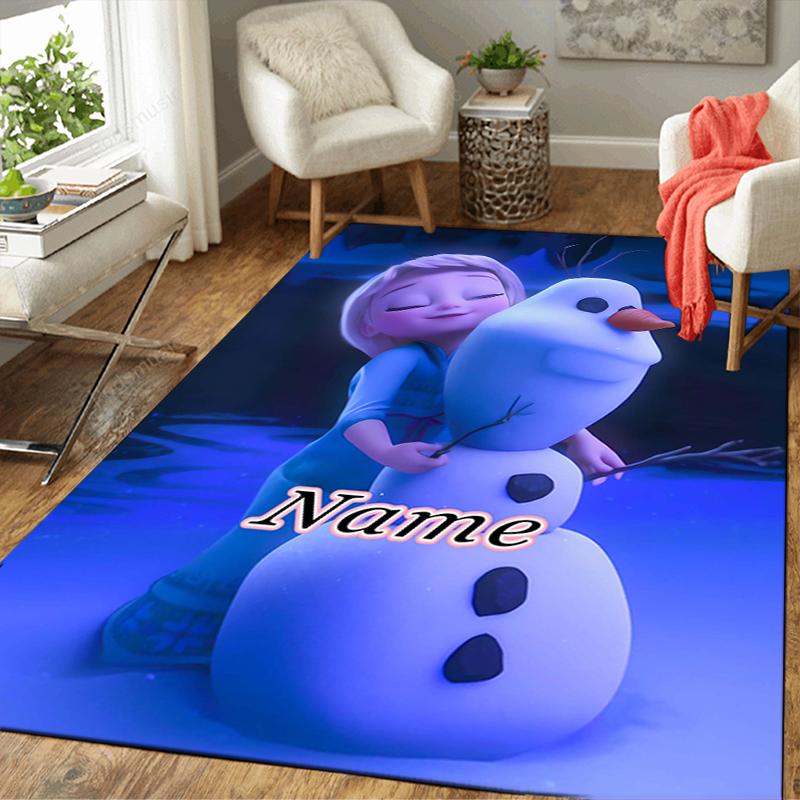 Custom 1Pc Elsa'S Winter Fantasy Rug Office Carpet Indoor Outdoor Entrance Doormat Nonslip Soft And Comfortable Living Room D91665