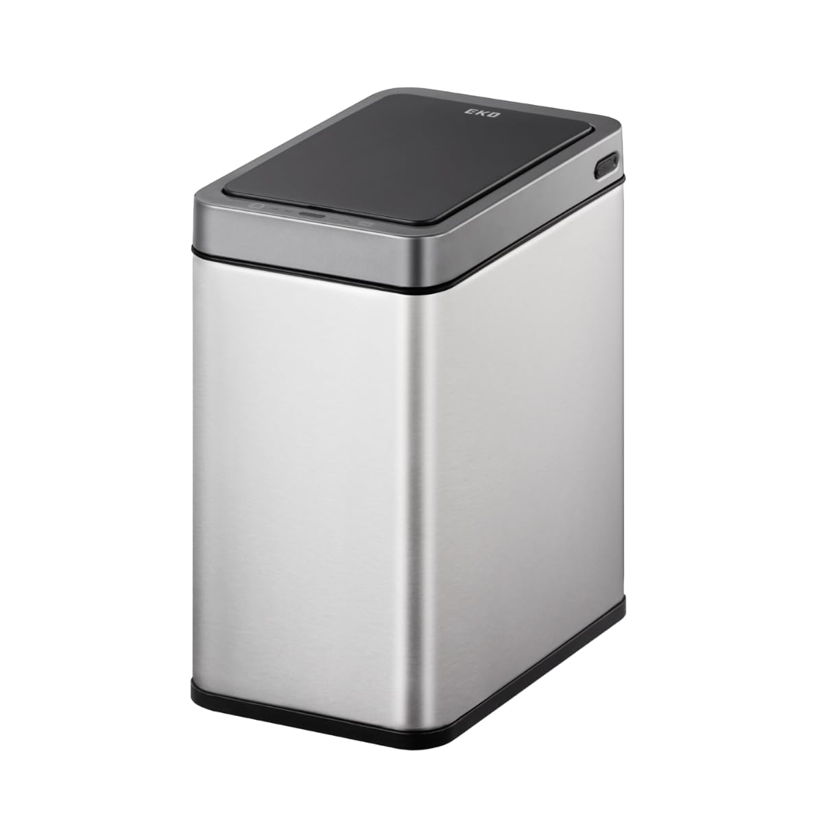 

EKO Automatic Open/Close Trash Can for Bravia Slim, Sensor Bin, Silver, 7L, with Lid, Inner Box, USB Charging, EK9230RGMT-7L