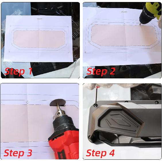 StarknightMT 2PCS UTV Windshield Vents UTV Roof Vents Compatible with Polaris RZR General Ranger, Maverick Commander, Pioneer, Teryx KRX Mule, For