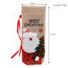 1/2pcs Elegant Christmas Wine Bottle Bags with Snowman & Santa Claus Design  Durable Reusable Wine Bottle Covers for Xmas
