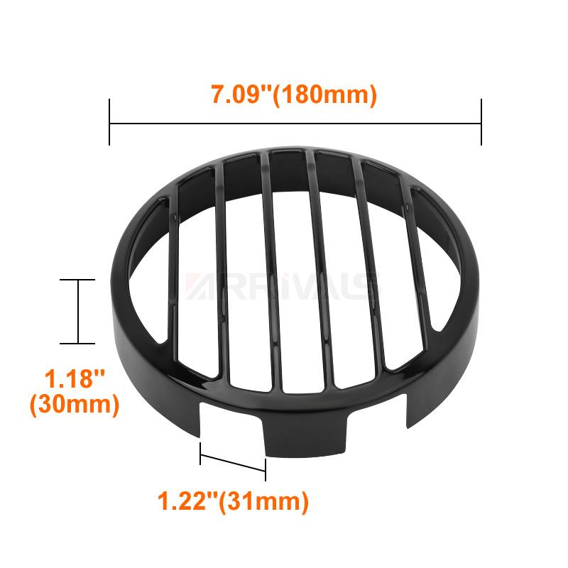 Motorcycle Black Front Head Light Lamp Protector Guard Headlight Grill Cover For Honda 2017-2025 Rebel CMX 300 Model