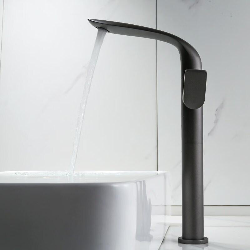 TLXT Gunmetal Grey Rotating Basin Faucet