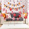 Foil Ceiling Swirls Ornament for Christmas Hanging Streamers Party Ceiling Decors Happy Christmas Festival Home Decors