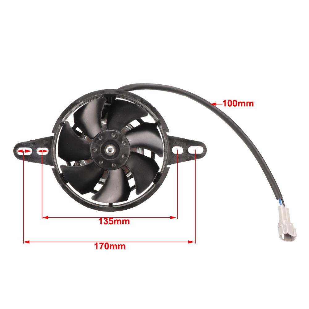 12V Motorcycle Cooling fan Oil Cooler Engine Electric Radiator Fit for 150cc-250cc ATV Quad Go Kart Buggy Motocross Accessories