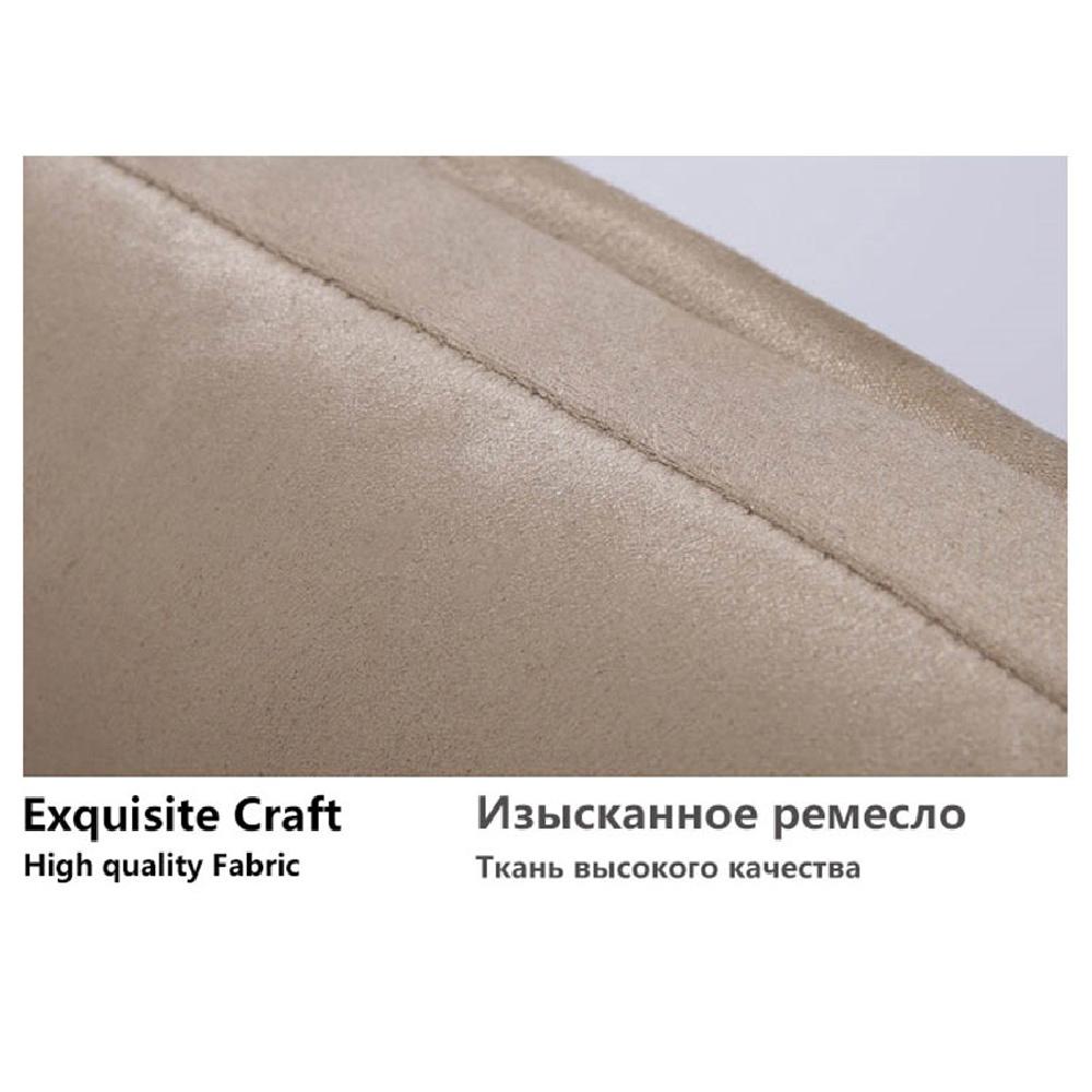 2 Pcs Beige Suede Fabric Car Seat Cushion Support Headrest Neck Rest Pillows Set