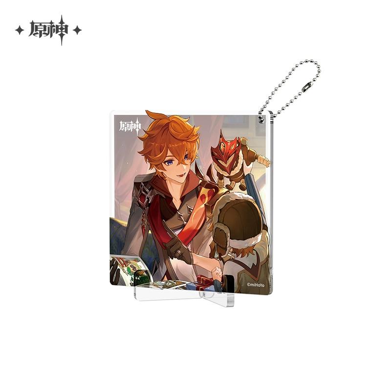 Sunsyea Genshin Impact Official Merch miHoYo Original Birthday Series Coaster Keychain Stand Kazuha Eula Ayaka Albedo