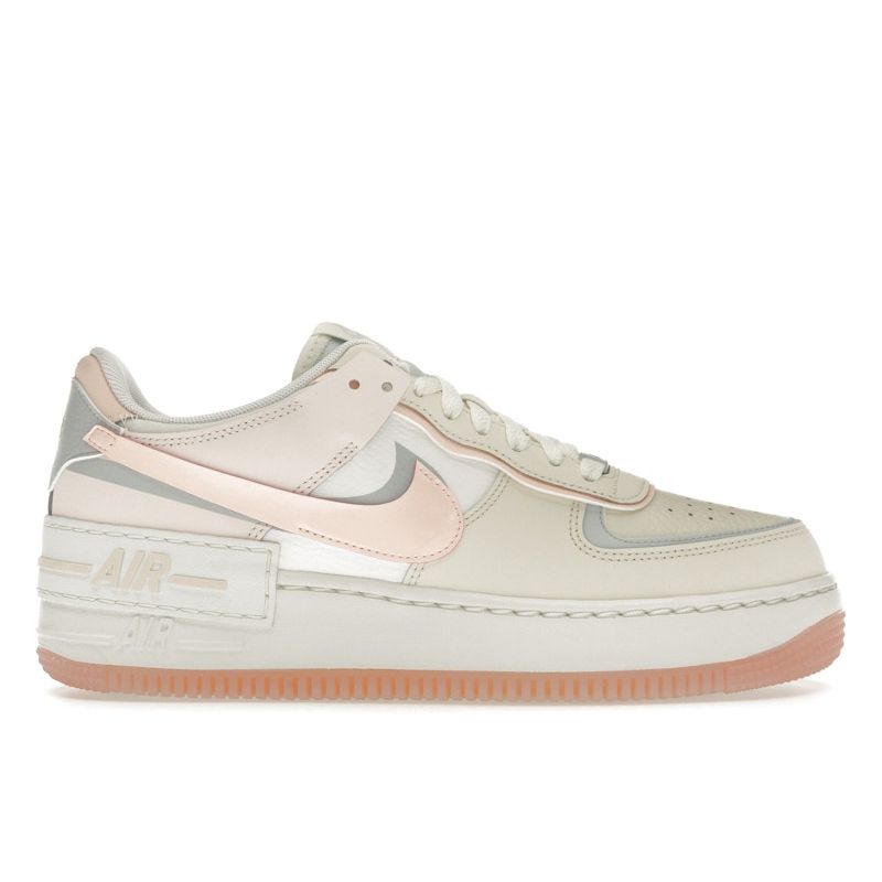 

Nike Air Force 1 Shadow Women Coconut Milk Light Silver Sail Crimson Tint DZ1847-105 EU 42