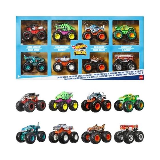 Hot Wheels Монстр-Трак 1:64 8 Штук Ассорти Машинка Мини-Автомобиль 3+ Лет Multi JCW76