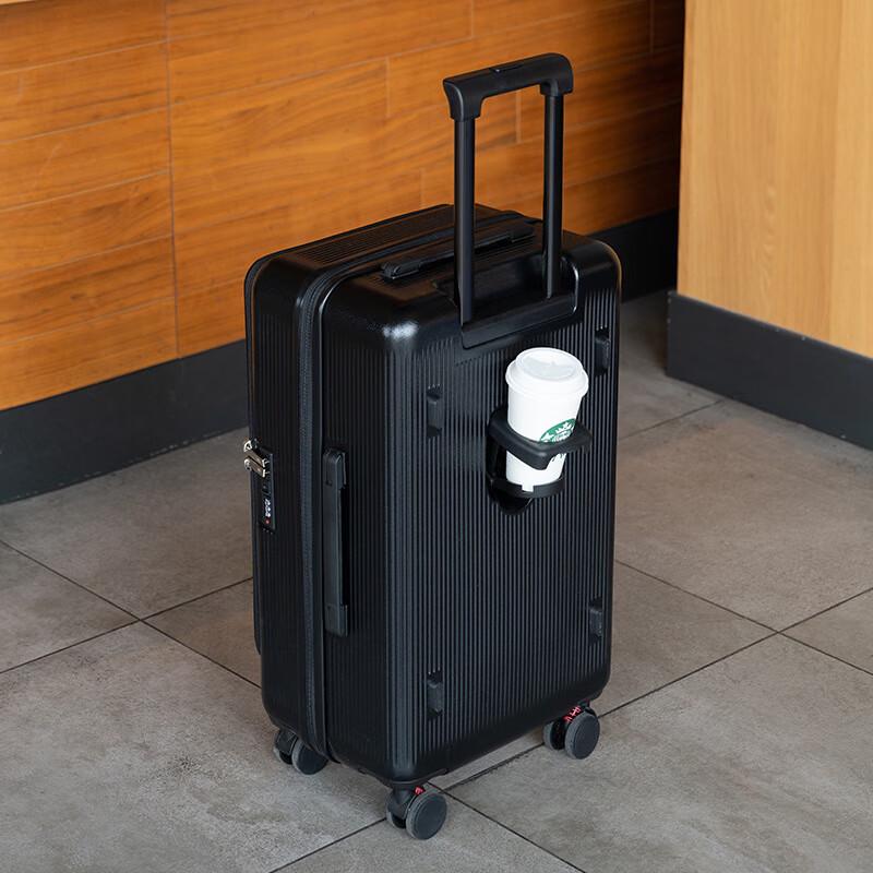 OEING Expandable Luggage with Cup Holder 20 inch