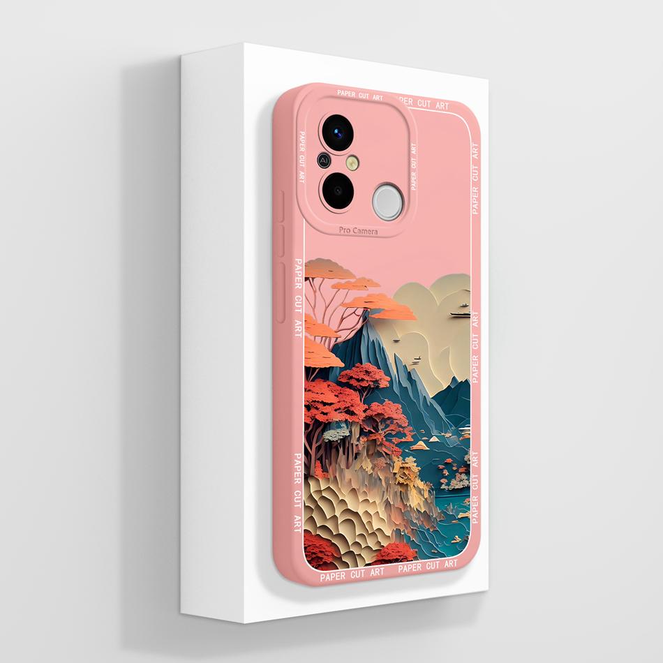 Coque Pour Redmi 12C 11A POCO C55 Coque Arrière Créative Protection Complète Protecteur Souple en Silicone Liquide Pour Redmi 12 C 11 A POCO C 55