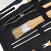 10PCS Grilling Tool Set Stainless Steel with Wood Handle Grill Utensils for Picnic Barbecue