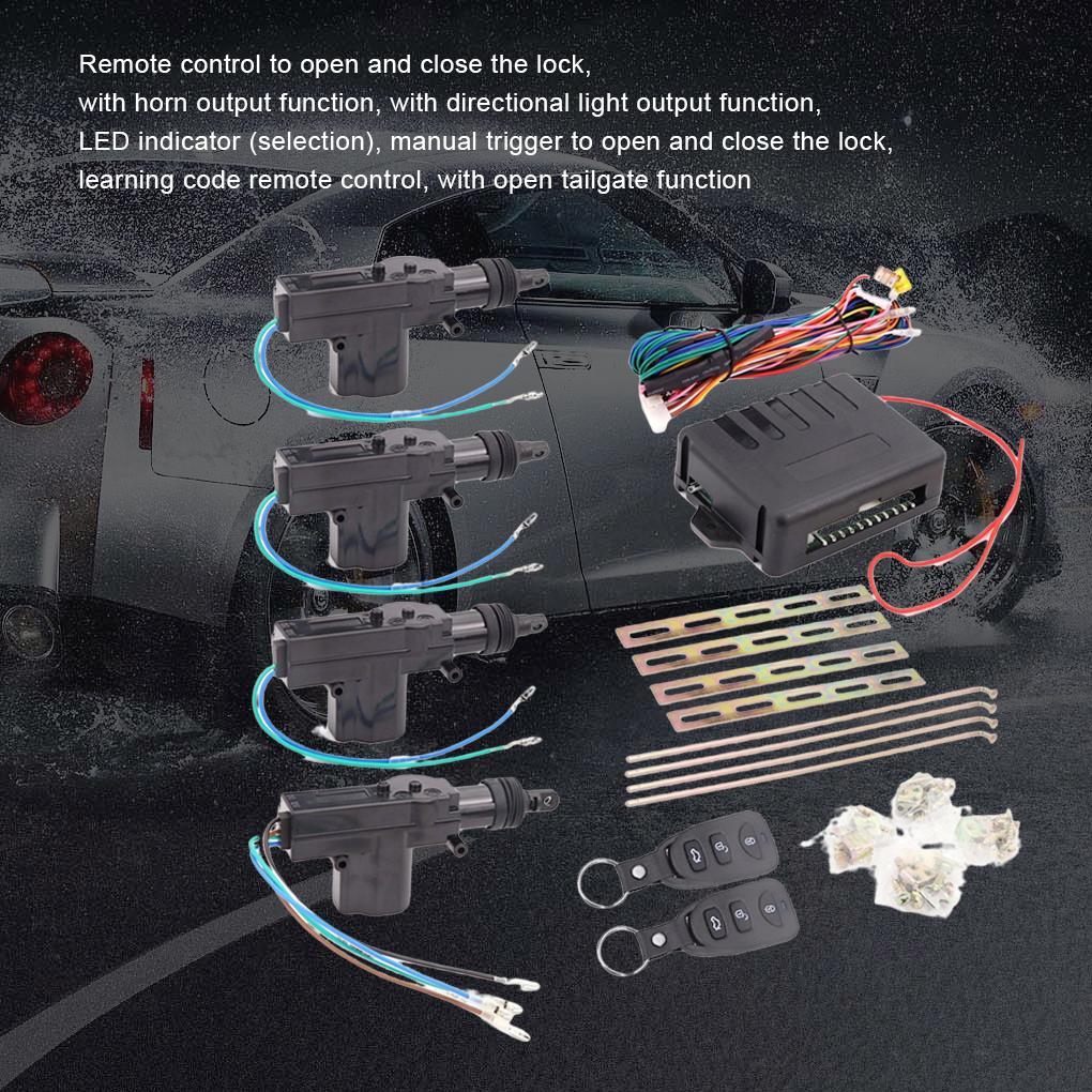 ABS Car Remote Control Central Kit Indicator Light Insulated Anti-corrosive Smooth Heats-resistant Door Lock Accessories