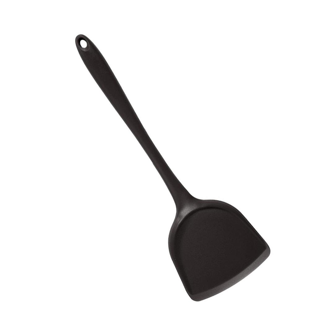Silikon Spatula Isıya Dayanıklı Yapışmaz Mutfak Pişirme Spatulası Rahat Saplı Tencere