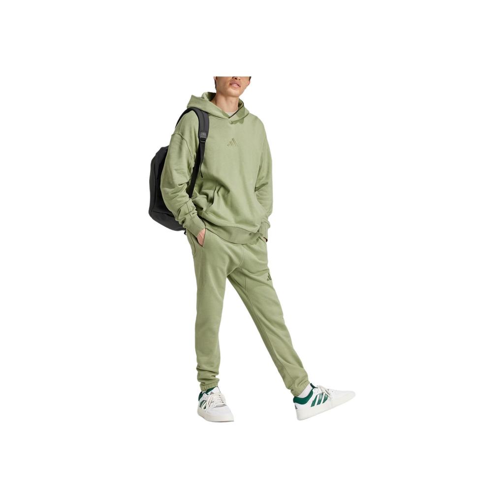 Adidas All Szn French Terry Hoodie Tent Green Men Streetwear IY4156