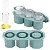 Tumbler Ice Silicone Ice Tray With Lid Suitable For Drinks Juice Whiskey Cocktails And Coffee Compatible With 30 40 Tray Circle