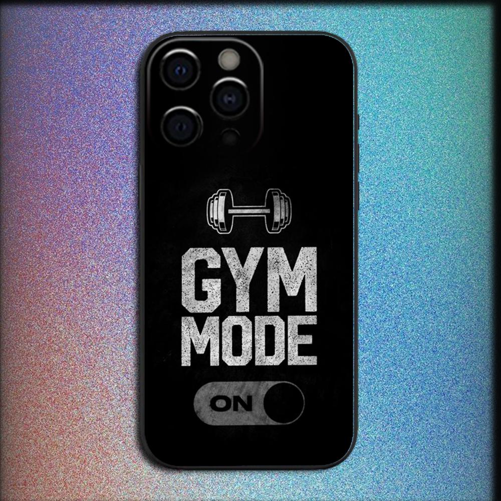 

Bodybuilding Gym Fitness Phone Case For iPhone 16,15,14,13,12,11,Pro,X,XS,Max,XR,Plus,Mini Soft Black Cover iPhone11