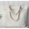 Minimalist Canvas Shoulder Bag For Daily Use With Large Capacity
