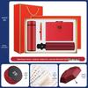 Luxury Business Gift Set: Insulated Cup, Umbrella, and Notebook with Custom Logo for Corporate Events