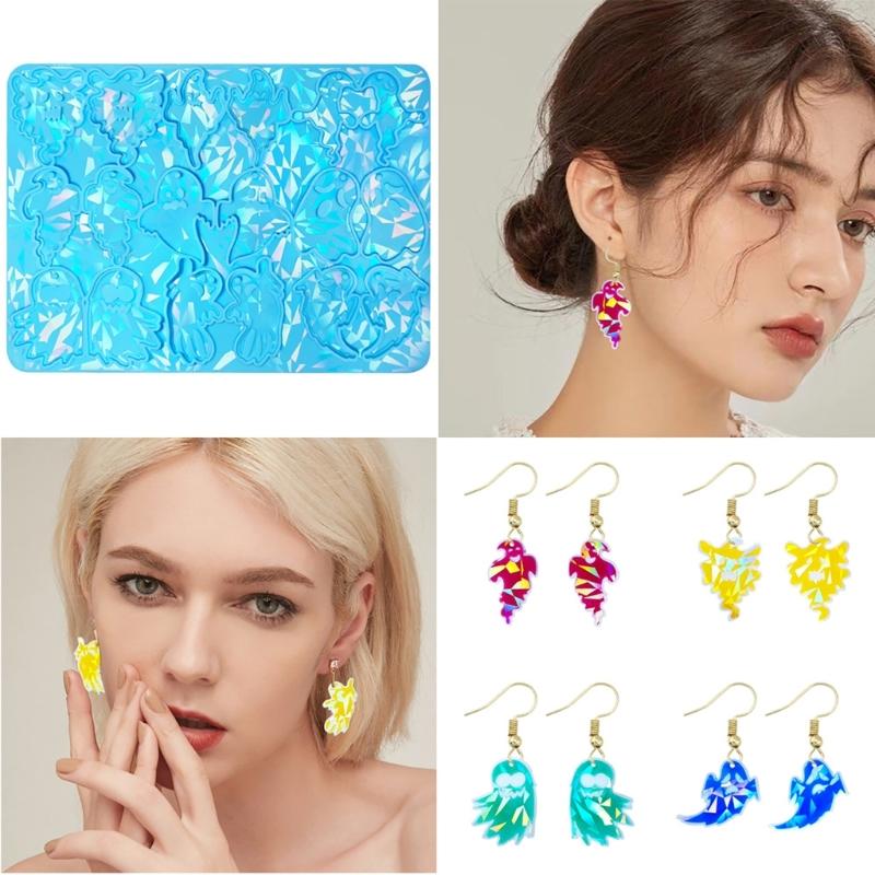 Epoxy Resin Specter Pendant Moulds Creative Specter Silicone Earrings Charm Mold for Jewelry Designers and Lovers