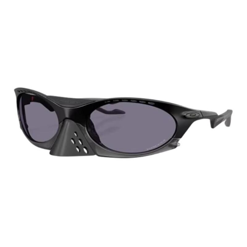 Oakley Pattern Design Injection Molded Irregular Sunglasses Unisex Couple Black