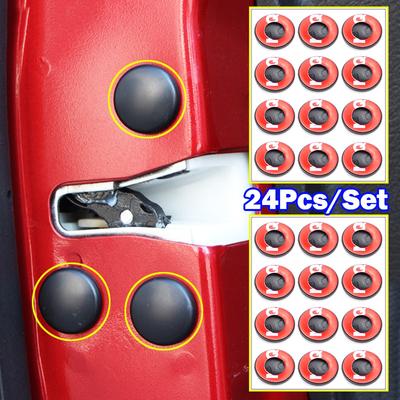 24x Adesivo di protezione per viti di bloccaggio della porta, tappi antiruggine per Toyota Land Cruiser 200 Prado FJ150 RAV4 Corolla Camry Highlander